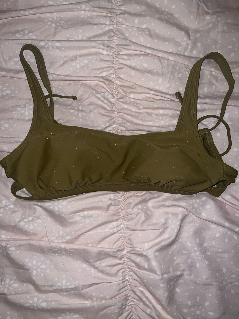 Olive Green Bikini Top